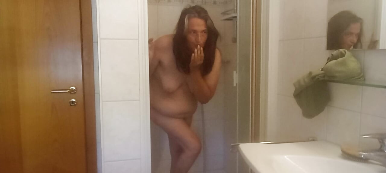 The scent of last night mature MILF in the shower 52 and uncensored