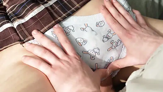 Horny Stepsister Says “no Penetration!” but Still Helps Me Cum