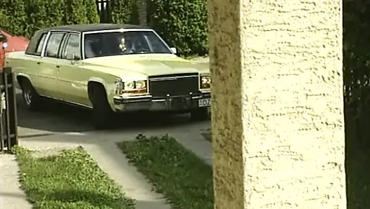 Pelacur Jerman yang menarik disetubuhi di foursome panas