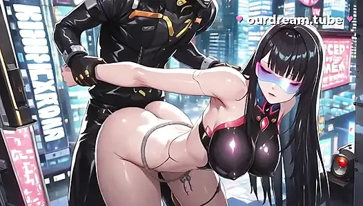 Raven Babe Gets Fucked In Cyberpunk