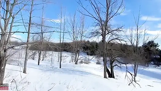 Азиатскую фитнес-девушку Lululemon трахнули тепло в -20c