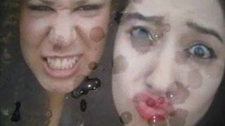 Gman 2人のセクシーな女の子の顔に射精（トリビュート）