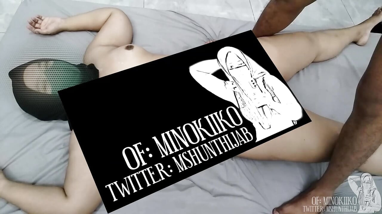Hijab Minokiiko doing Sex and got cum shot from above