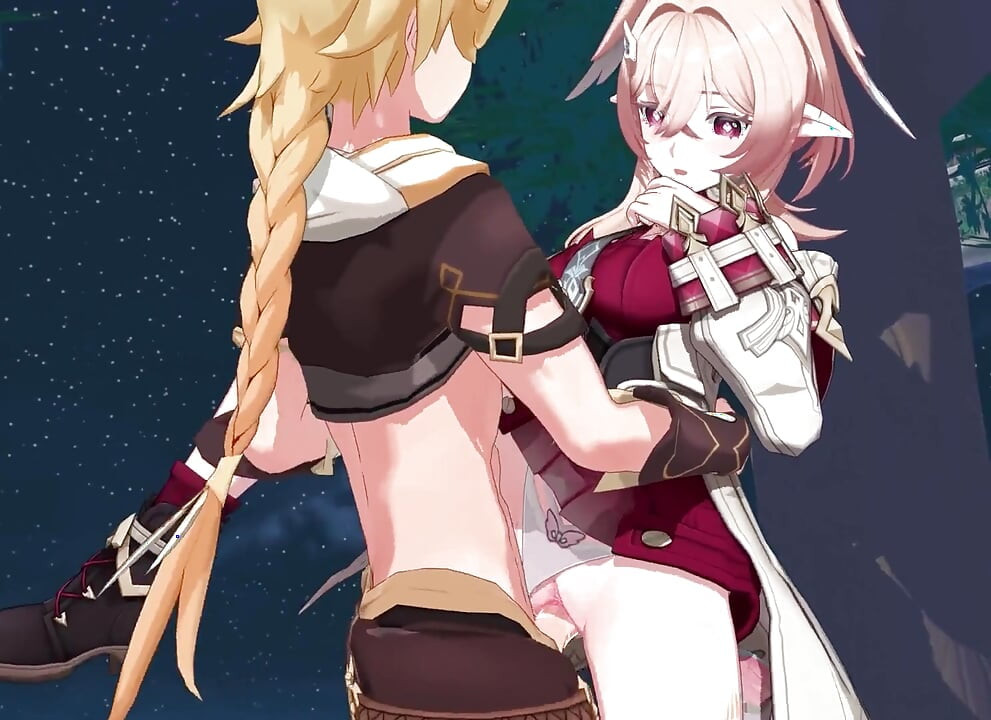 Genshin Impact - Linnea Outdoor Sex with Aether - Hentai 3D Animation