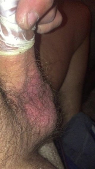 Me cumming lotion cock