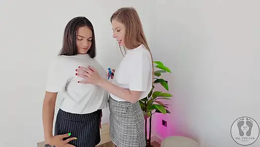 Ana Spears Alice Maze Are Office Girls Wet T-shirt Wednesday