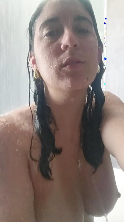Masturbating secretly in the hotel shower