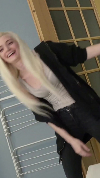 Captivating moment from "CUTE STEP SISTER MIA CAUGHT BRO AND HELP WITH BLOWJOB TO CUM"