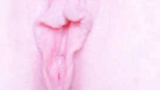 Asian teen girl stretching tight pussy