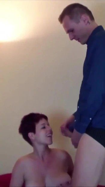 Jaw-dropping moment from "German Redhead Mom Caught by Step-Step Son and Seduce to Fuck"