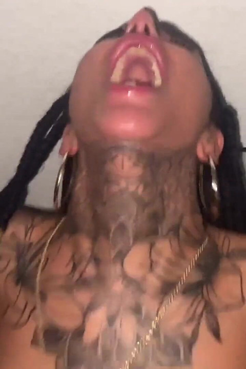 Tattooed MILF Drains Her Sister's Friend Tobi Dry