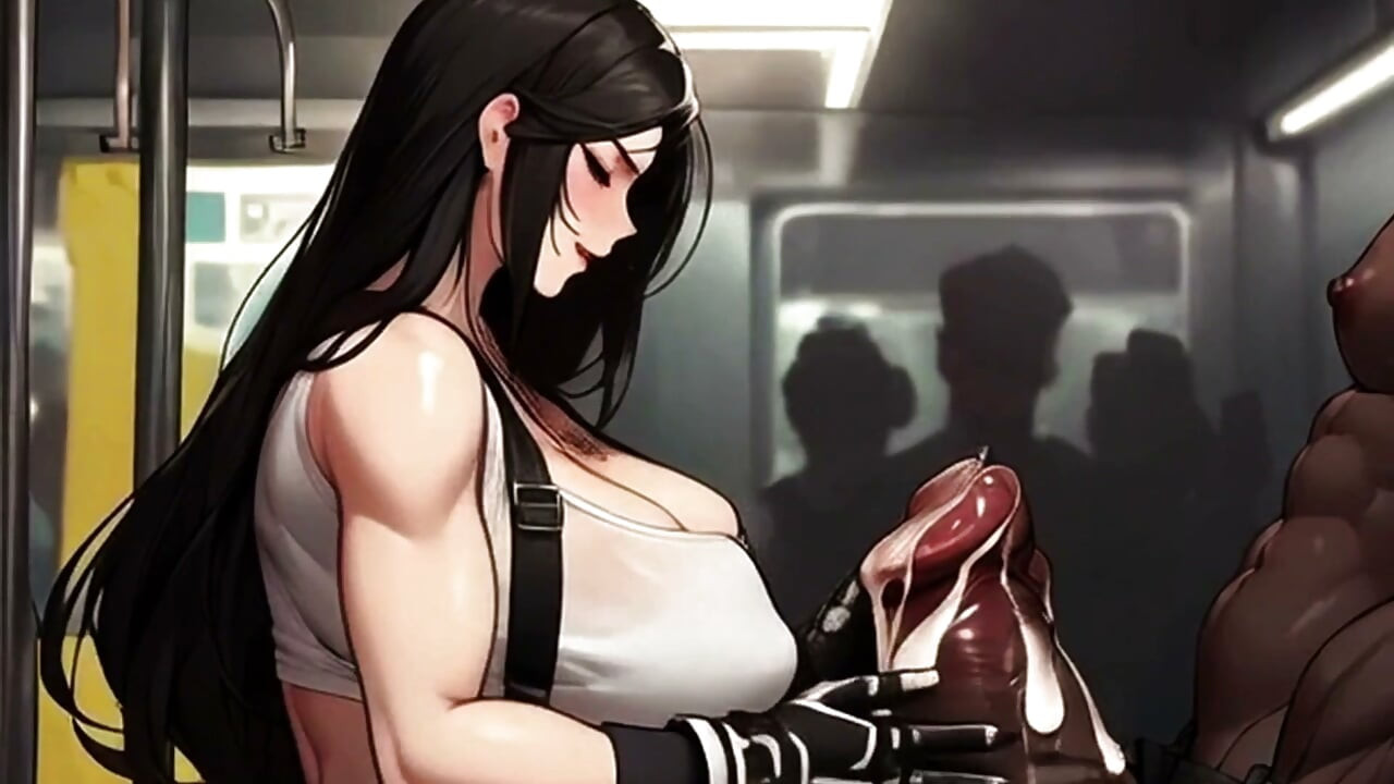Tifa Searches for Dick on the Train