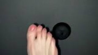 Dedos de los pies rosados
