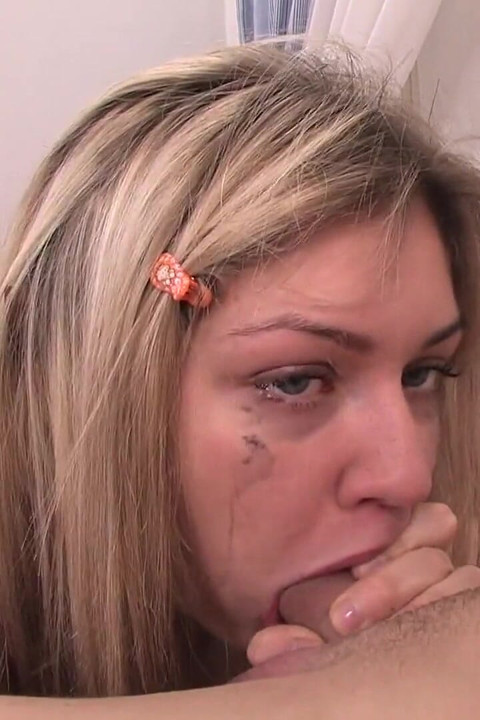 Emily with her amazing teen extreme deepthroat cum on her face