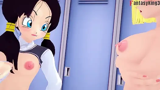 Videl almost finds Gohan having sex with Android 21 - DragonBall Zex Series