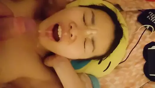 2nd cumshot and facial of the day