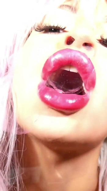 Kilit an "MWAH MWAH! Camda büyük öpücükler"