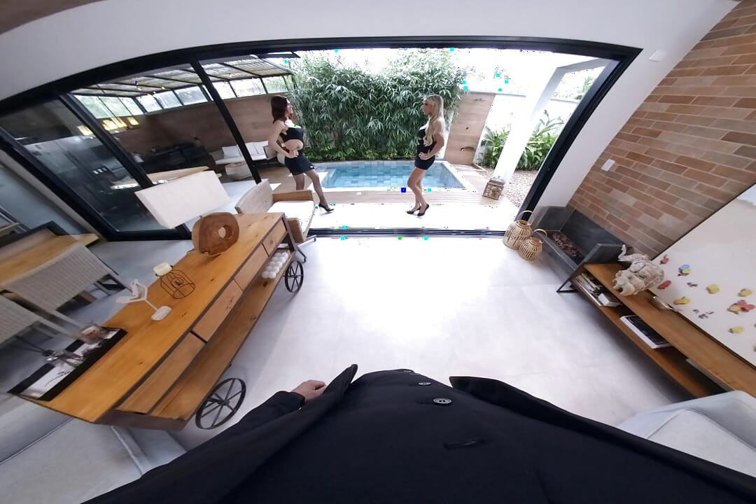 สองสาวละตินบนควยของคุณพร้อมกันใน vr เย็ดหมู่สามคน