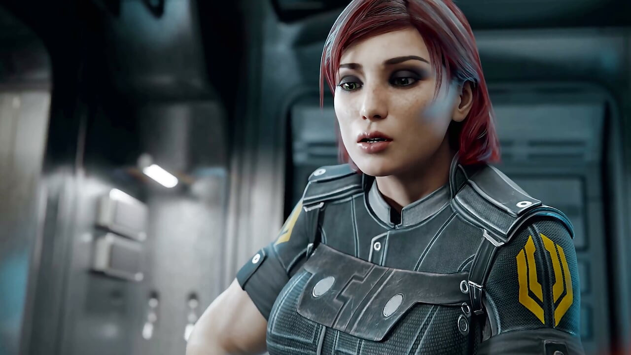 Mass Effect 3D: Redhead Futa Femshep Buttjob, Titfuck & Mating Press with Miranda