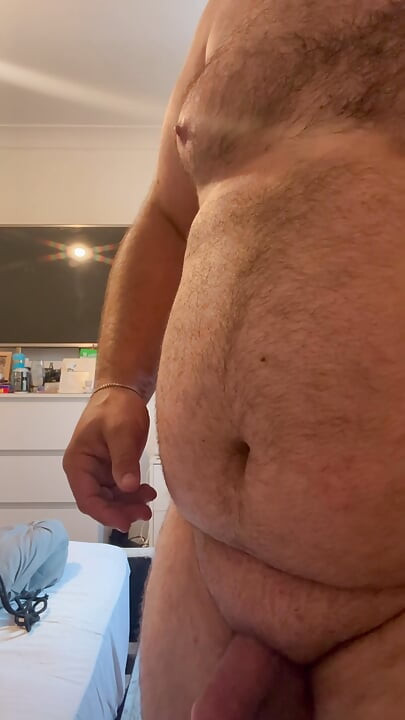 Cock and ball bondage under clothes