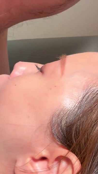 Sex with the mouth of a lewd masochistic wife, finishing with thick semen sprayed on her tongue | Clip 2