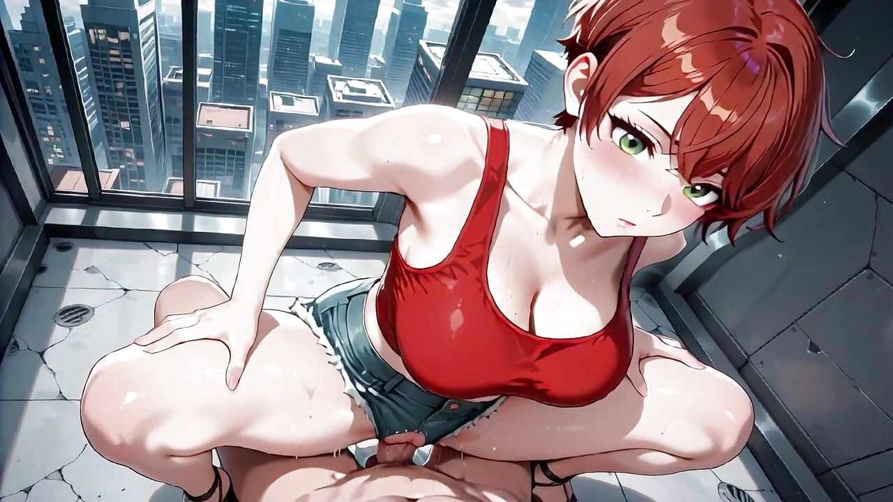 Lustful Red Haired Beauty Futuristic Subway Multiple Passionate Creampies