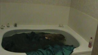 Green dress in the tub pt2