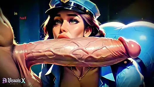 Vollbusige polizei, MILf: SPH beim fantasieren über monsterschwänze (Innere Monolog-Fantasie)