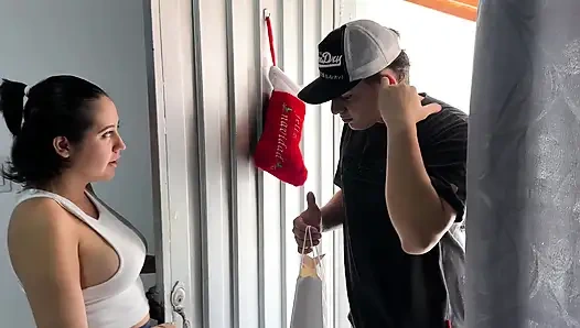 I Couldn't Resist Seeing My Stepsister in the Lingerie I Was Going to Give My Girlfriend so I End up Giving Her a Hard Fuck.