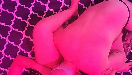 Pussy eating fisting leads to busting her guts up and sky cam creampie