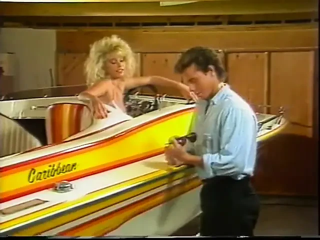 Rich man's inviting his lady friend aboard his boat