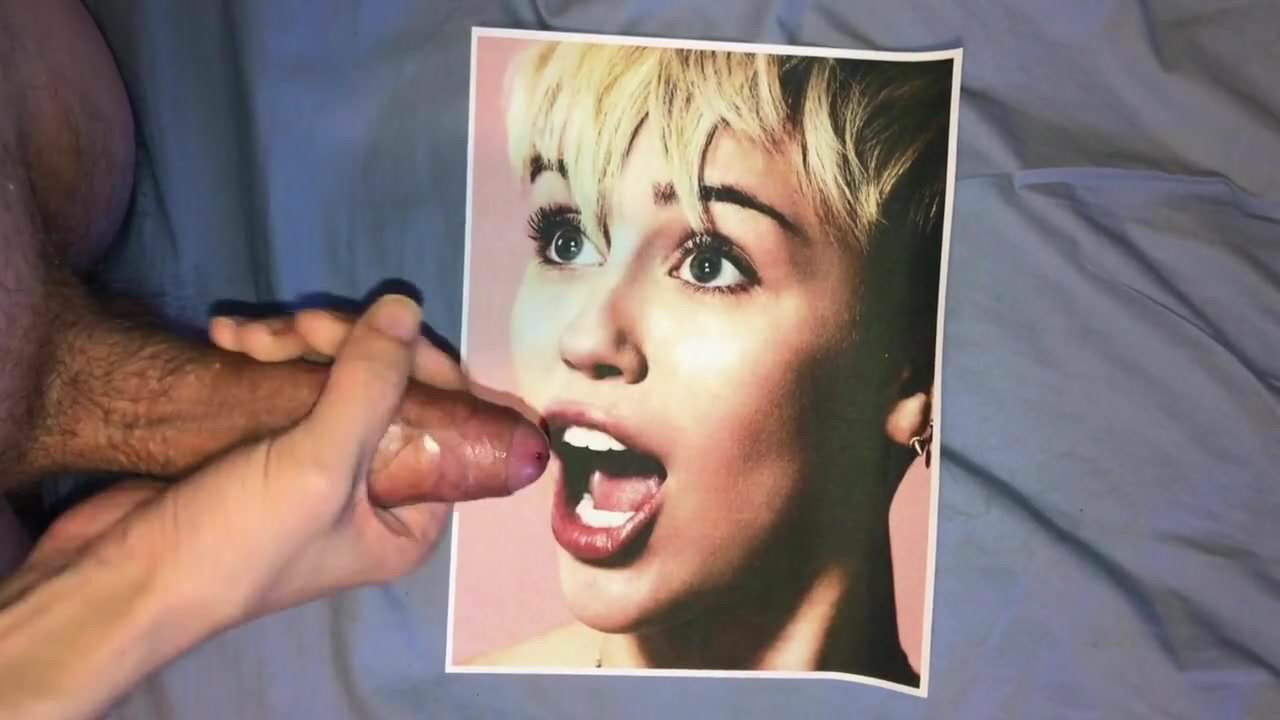Miley Cyrus cum tribute 8