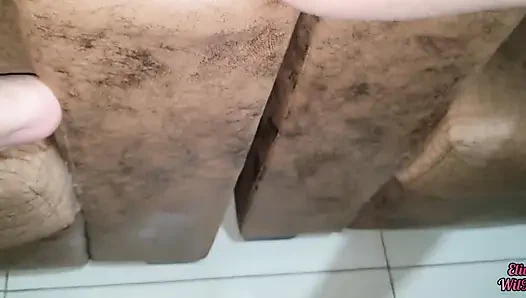 Üvey kız kardeşimin sevimli amının tadına baktım, tatlı çıktı