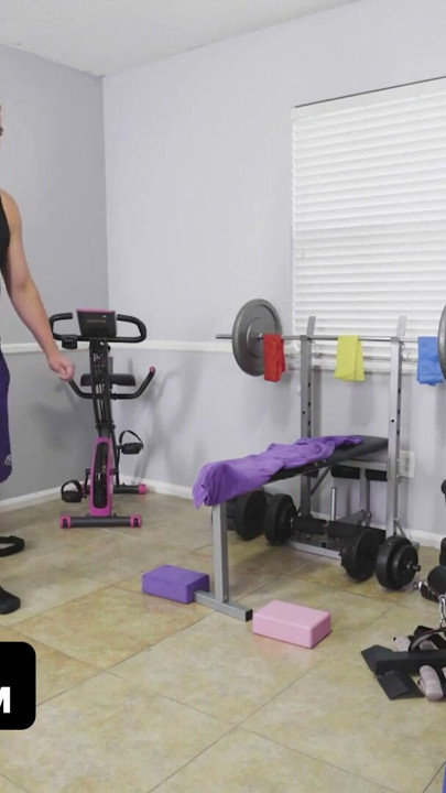 Riley Jean Is Toning Her Muscles And Keeping Her Pussy Occupied While At The Gym - TeamSkeet | Clip 1