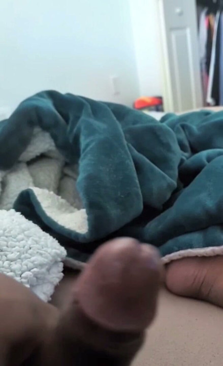 Cumming from stroking my cock