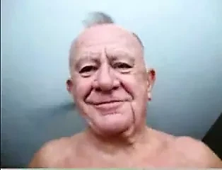 Old grandpa smile