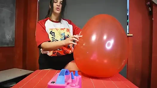 Büyük 24 mermer balonu emişli ve yumruk sokma - tavşan looner