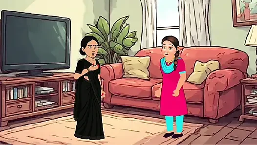 Cheating housewife with her bestfriend and her husband