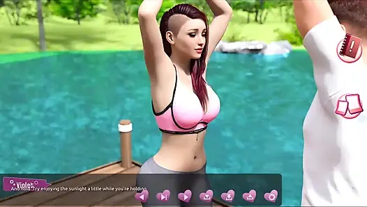 Helping the hotties #3 - Johannes took a sneak peak to see what the girl in the cabin is up to.