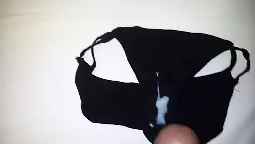 Nice cumshot on sisters panties