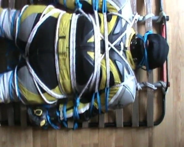 Yellow and Black - restrained bikerslave