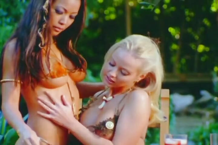 Lesbian Chopstick Anal Stretch - Gaping Holes Dripping Wet