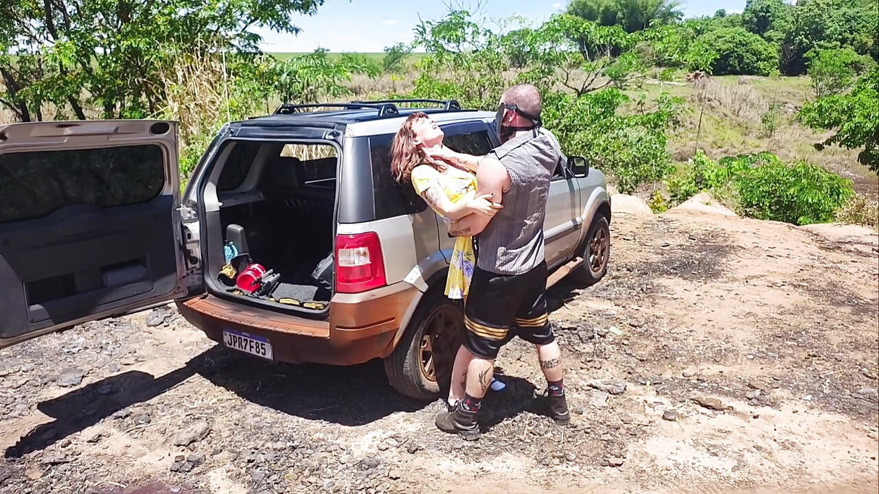 Couple Goes Camping on Halloween and His Wife Ends up Being Fucked by Monster
