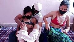 Garwali or Baharwali Bibi Dono Ko Ek Sath Choda - desi threesome porn in Hindi Audio