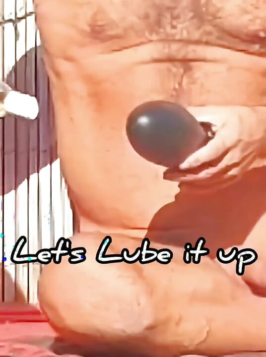 Large Buttplug, Fucking Myself in the Garden