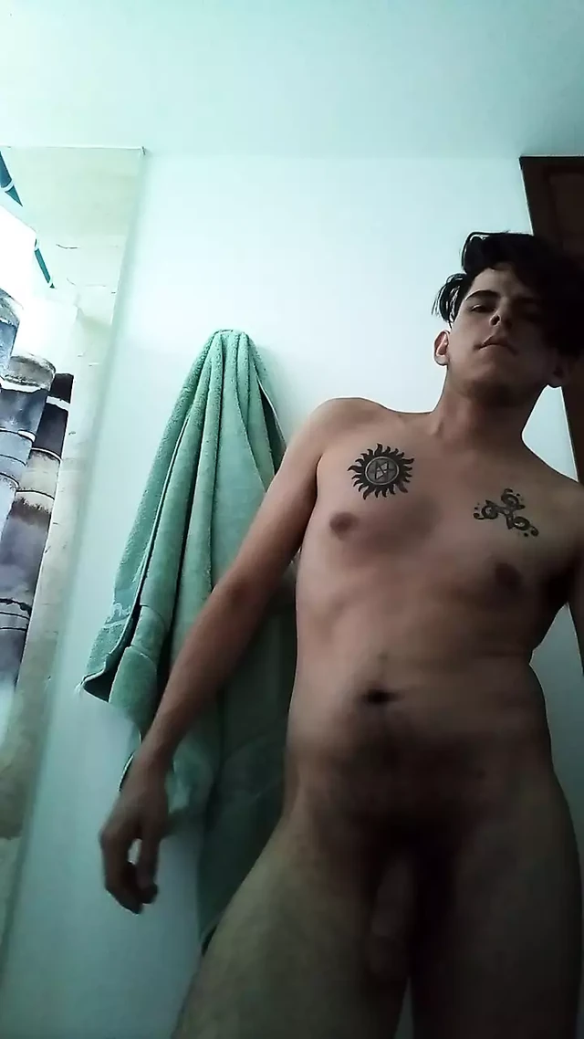 Jacking off in the shower, cum watch me.