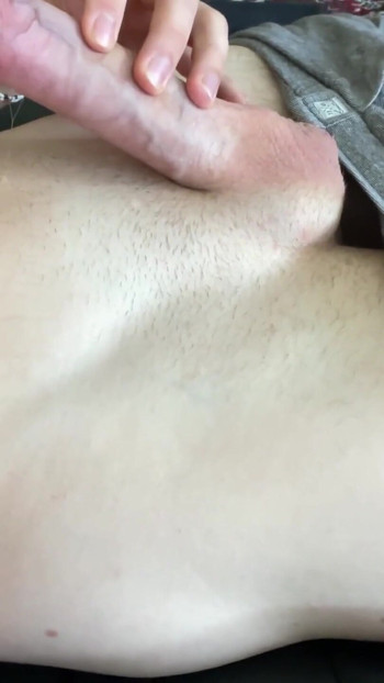 Unforgettable moment from "Jung Fit Man Watches his Long White Cock Grow Jerks it Off Hard"