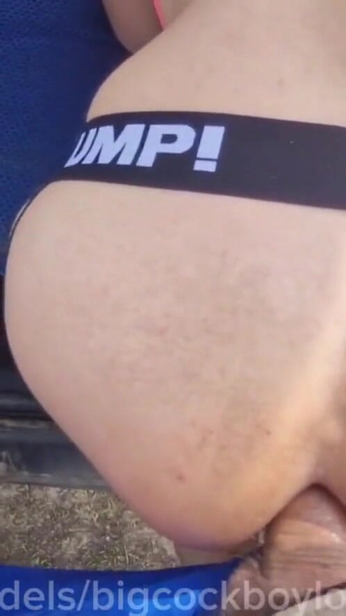 I'm fucking a cocky twink in the ass on the side of the road to get off and get covered in cum | Clip 1
