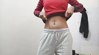 Sexy indiana gostosa dedilhando e se masturbando em seu quarto
