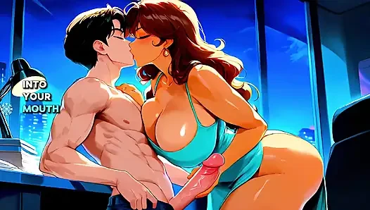 Busty Latina MILF Gets Fucked Hard After Work - Ai Generated